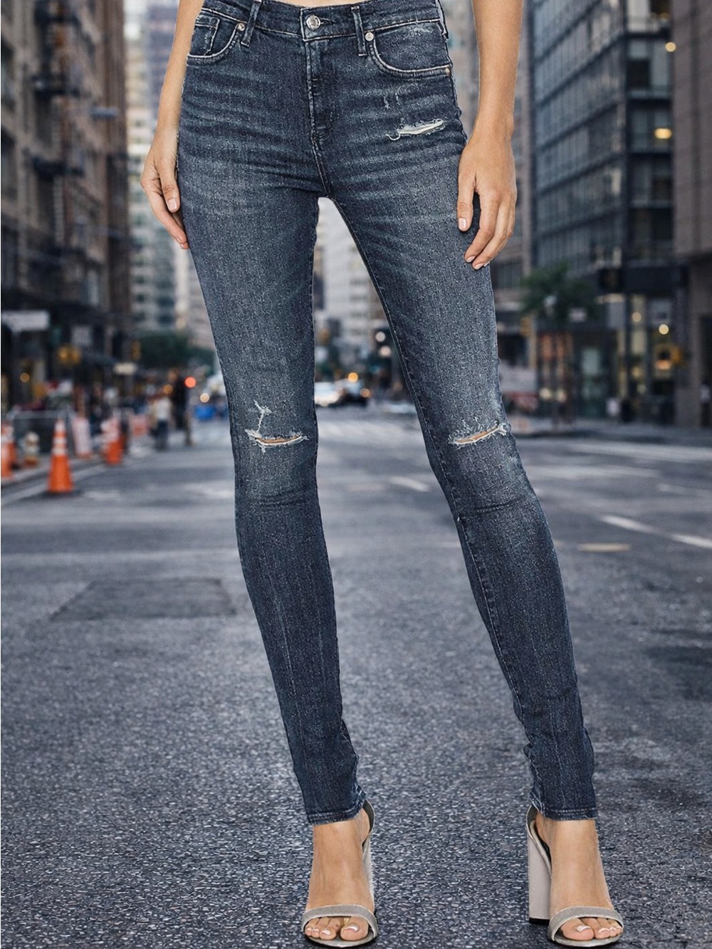 Agolde Sophie Distressed Skinny Jeans 25